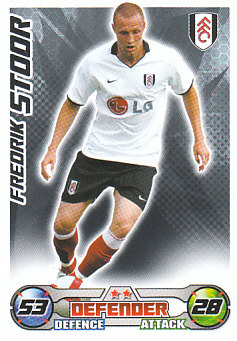 Fredrik Stoor Fulham 2008/09 Topps Match Attax #114
